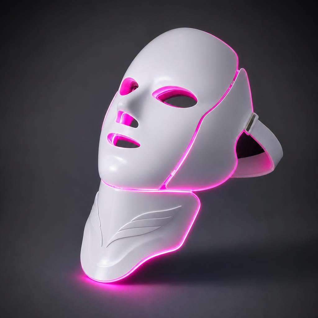 Mascarilla LED facial Ducha Vital - luz rosa